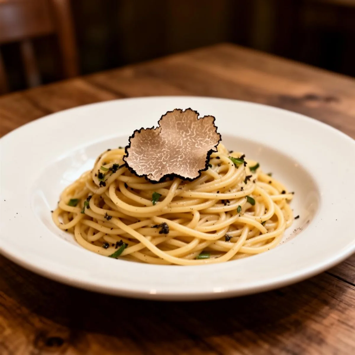 Plat de pâtes pris au smartphone